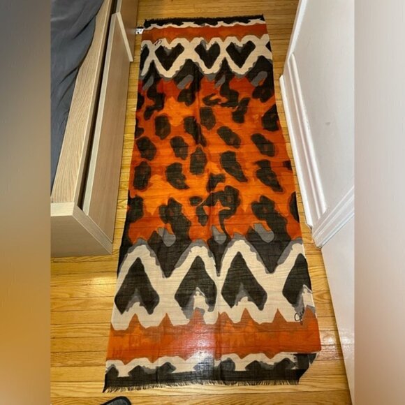 NWT Solar Company Multiple Colors 100% Wool Shawl Scarf - Picture 3 of 5